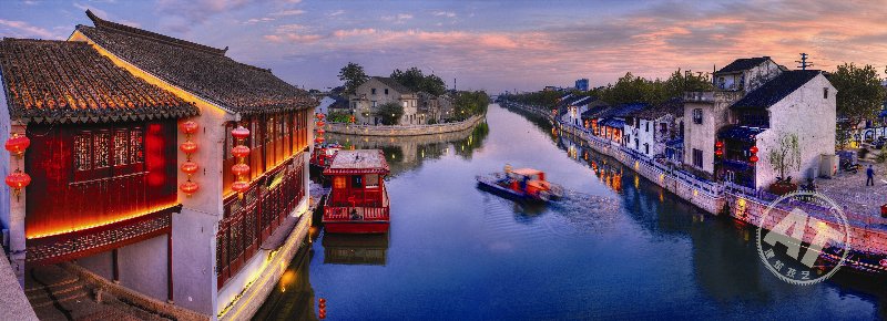 修复后清名桥上观古运河夜景